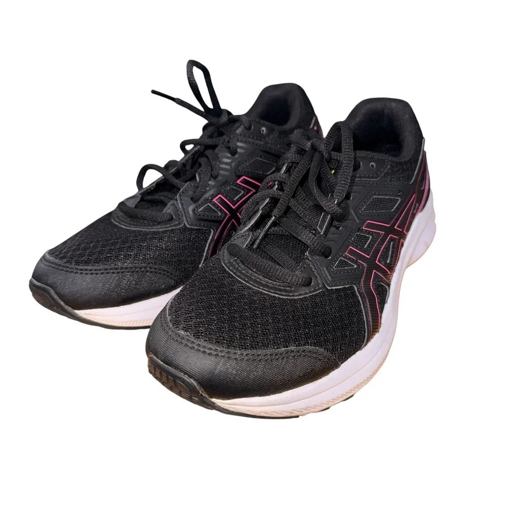 ASICS Gel-Excite 8‎ Running Shoes Womens 8.5 Wide Pre-Owned Sneakers Black Pink